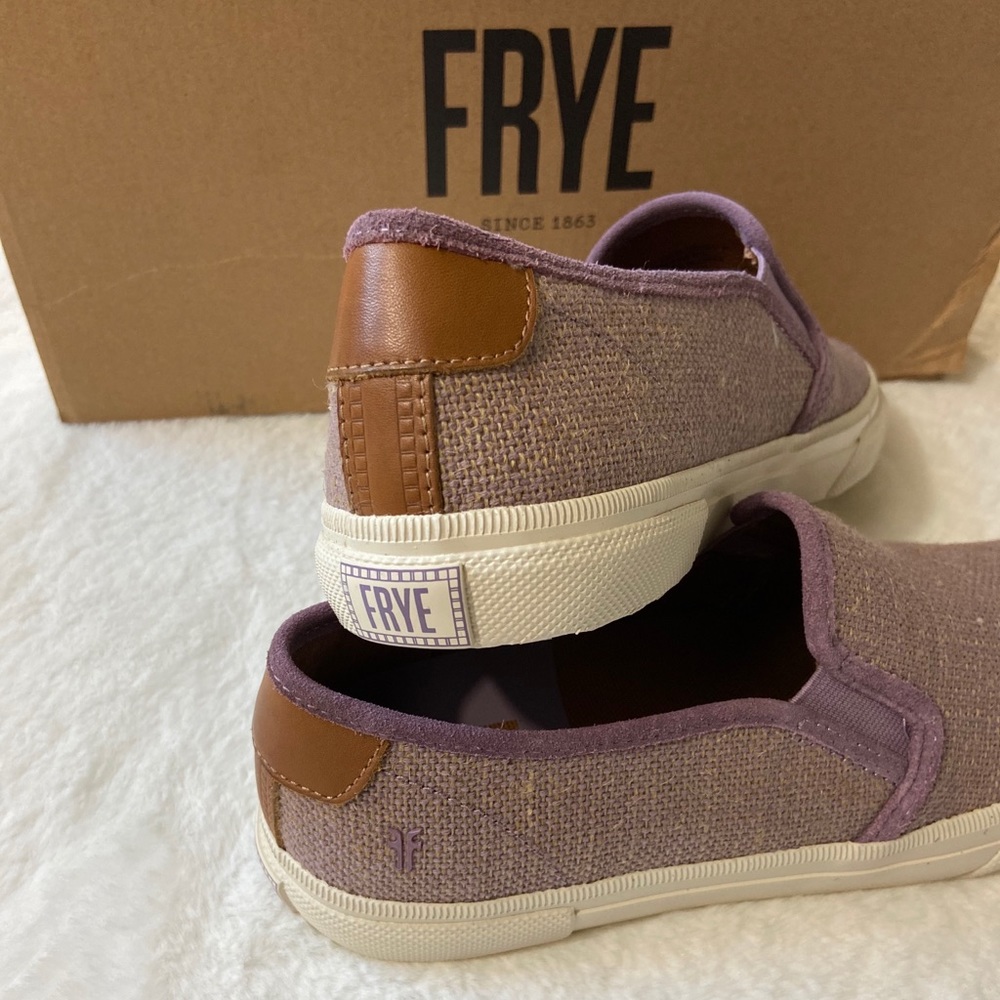 NIB Frye Gia Canvas Slip on Sneaker lilac 70063 - Picture 3 of 6